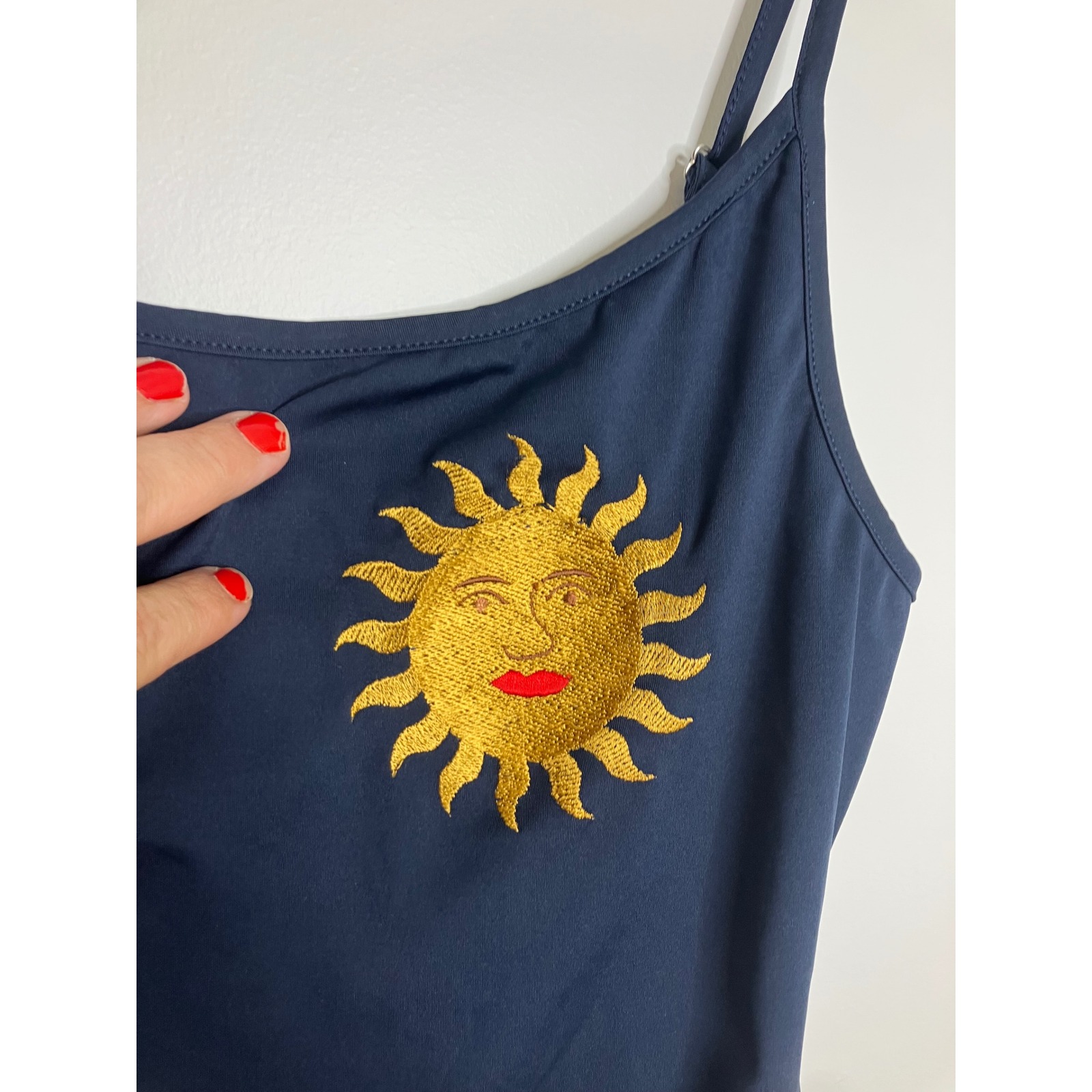 Samantha Pleet One Piece Swimsuit Womens Xxxl Navy New Sun Moon Celestial — image 3 of 8